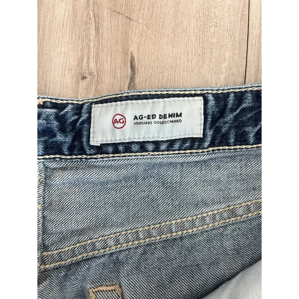 AG Adriano Goldschmied‎ The Alex Vintage Boyfriend Cut Off Shorts Womens 34 Blue